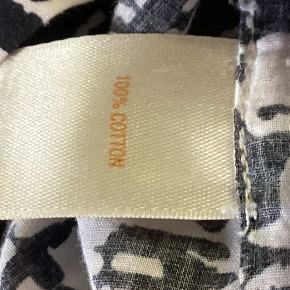 Kate Spade Reade Tie Neck Patterned Blouse in Black/White Size 6 - Picture 5 of 16